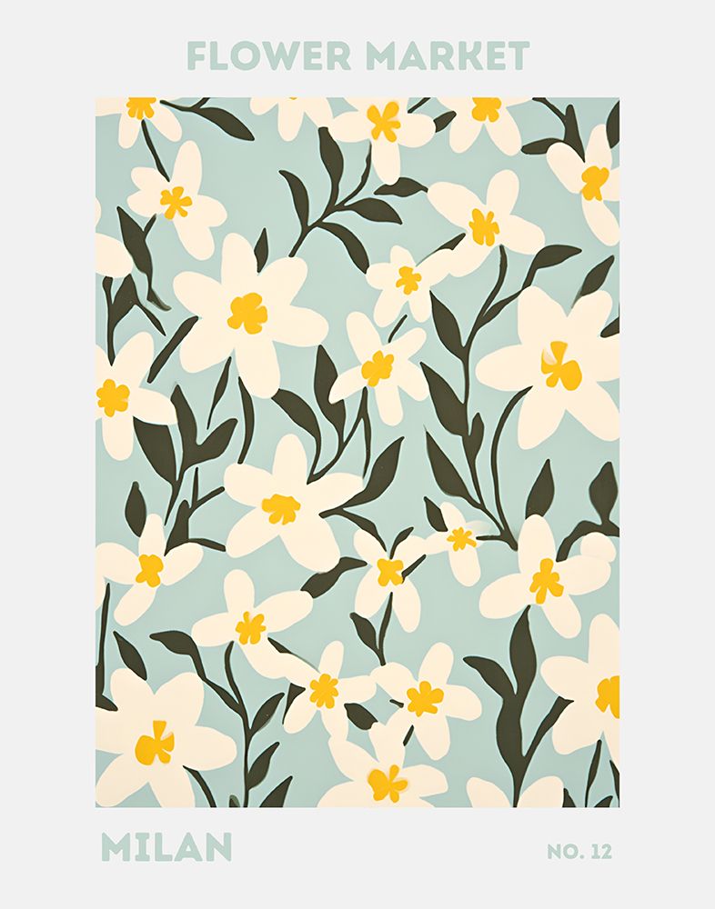 Flower Market Milan art print by Jolly and Dash for $57.95 CAD