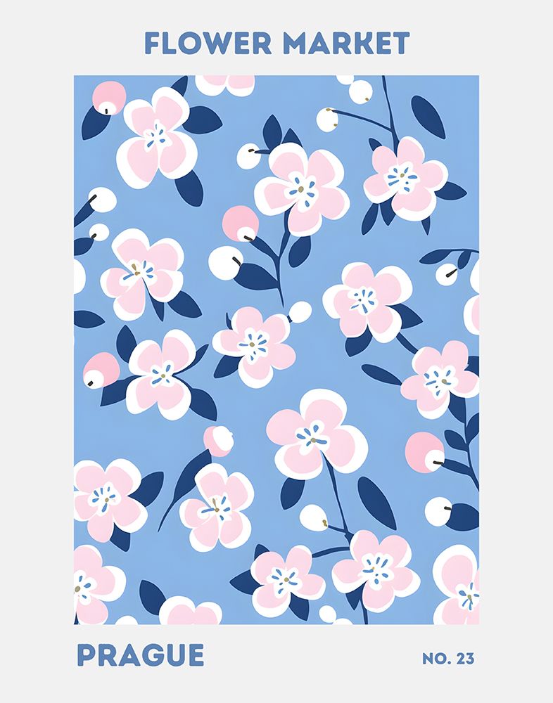Flower Market Prague art print by Jolly and Dash for $57.95 CAD