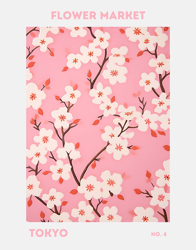 Flower Market Tokyo art print by Jolly and Dash for $57.95 CAD