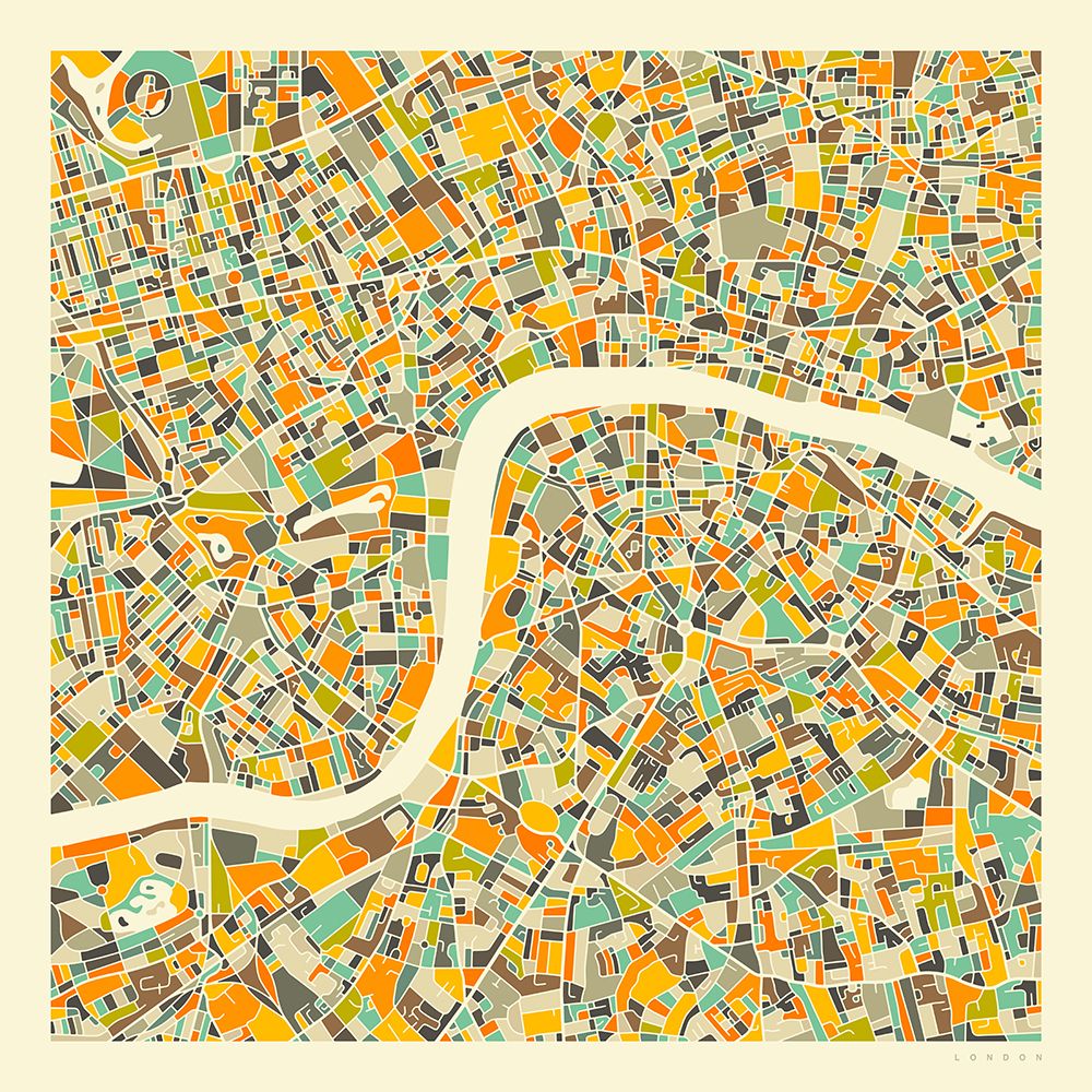 London Map art print by Blue Jazzberry for $57.95 CAD