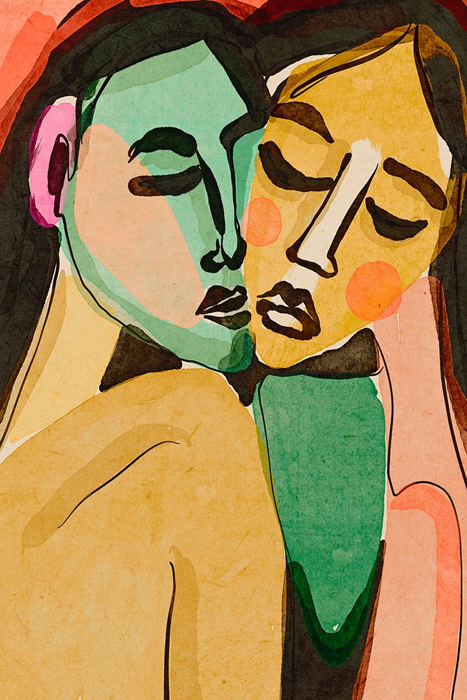 The Lovers art print by Treechild for $57.95 CAD