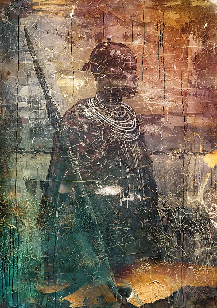 African Art Illustration Wallart 076 art print by Rafal Kulik for $57.95 CAD