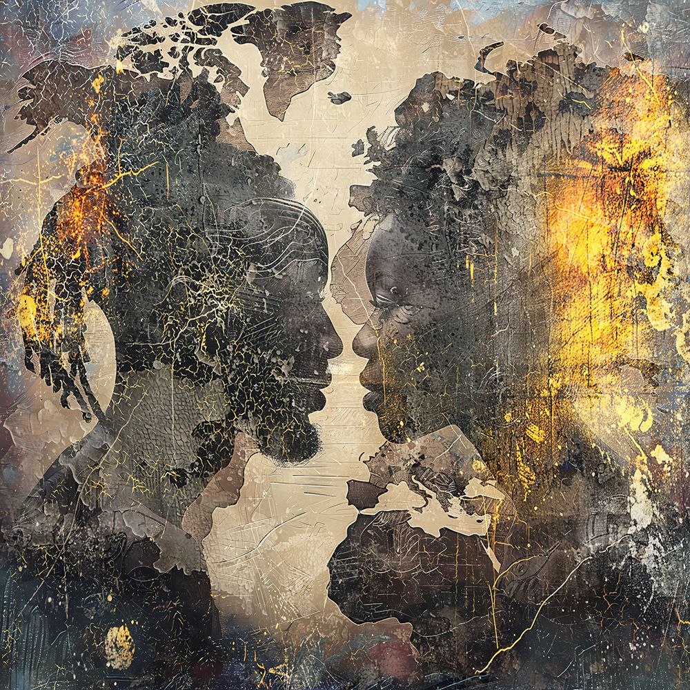 African Art Illustration Wallart 085 art print by Rafal Kulik for $57.95 CAD