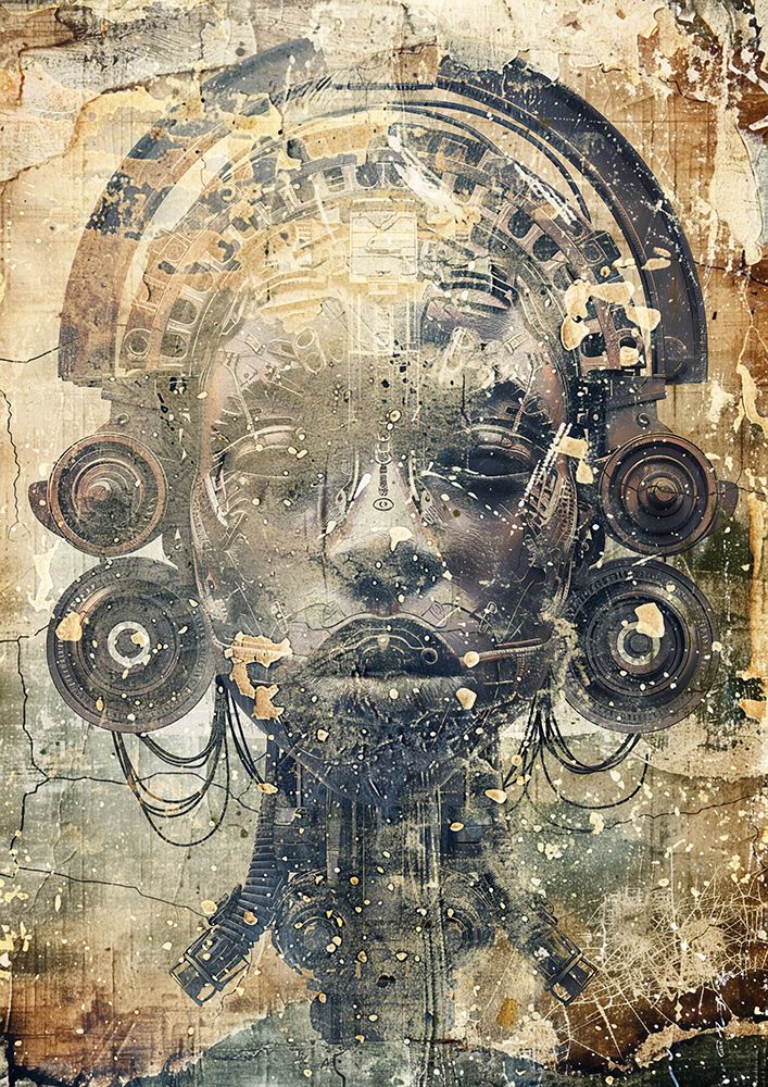 African Art Illustration Wallart 104 art print by Rafal Kulik for $57.95 CAD