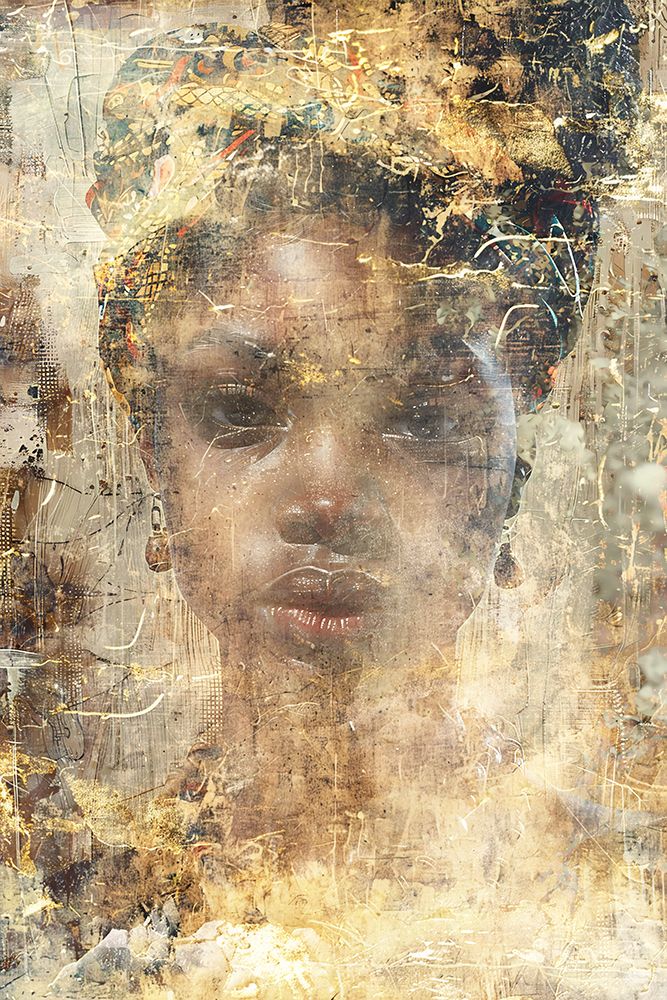 African Art Illustration Wallart 105 art print by Rafal Kulik for $57.95 CAD
