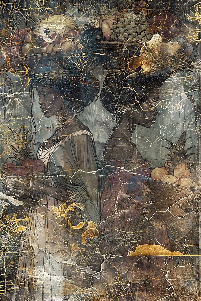 African Art Illustration Wallart 120 art print by Rafal Kulik for $57.95 CAD