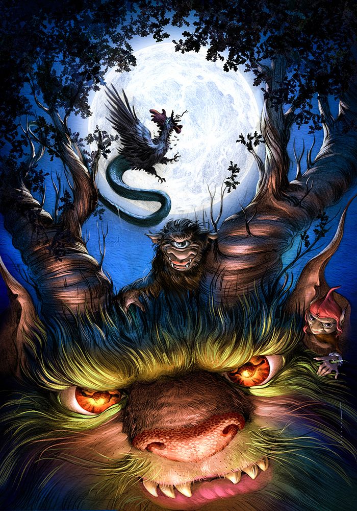 Myth Beings Night 1 art print by Juan Hernaz for $57.95 CAD