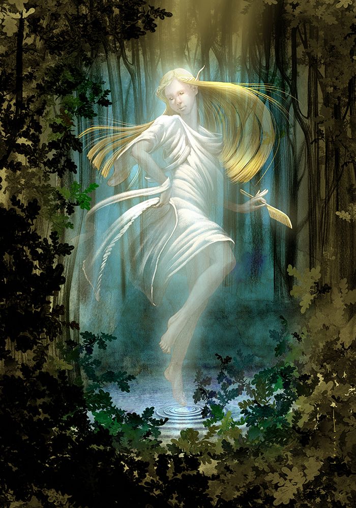 Myth Beings Xana art print by Juan Hernaz for $57.95 CAD