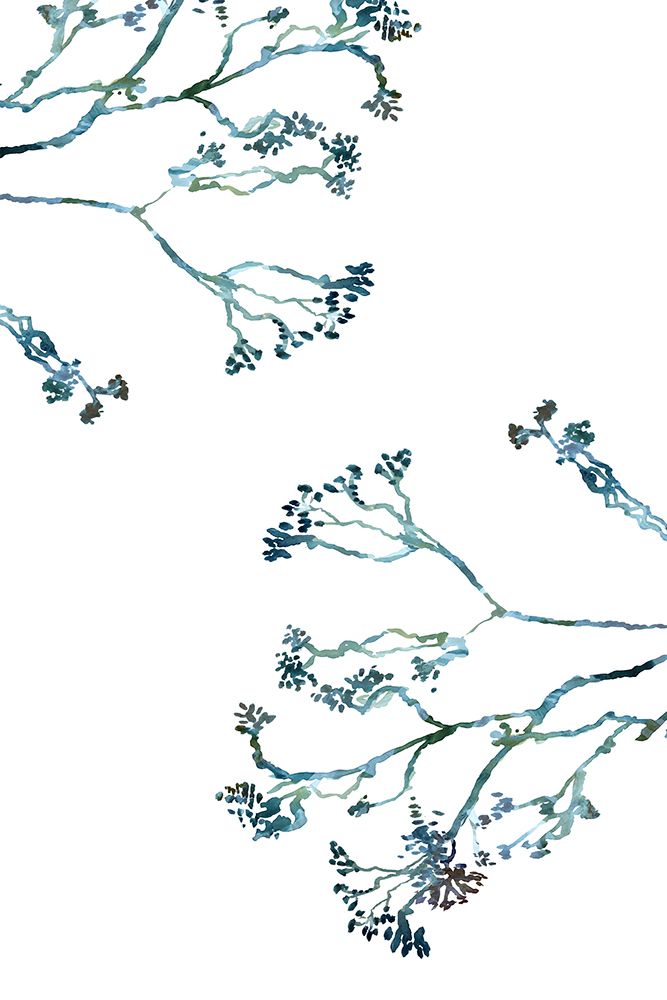Delicate Blue Flowers 1 art print by cartissi for $57.95 CAD