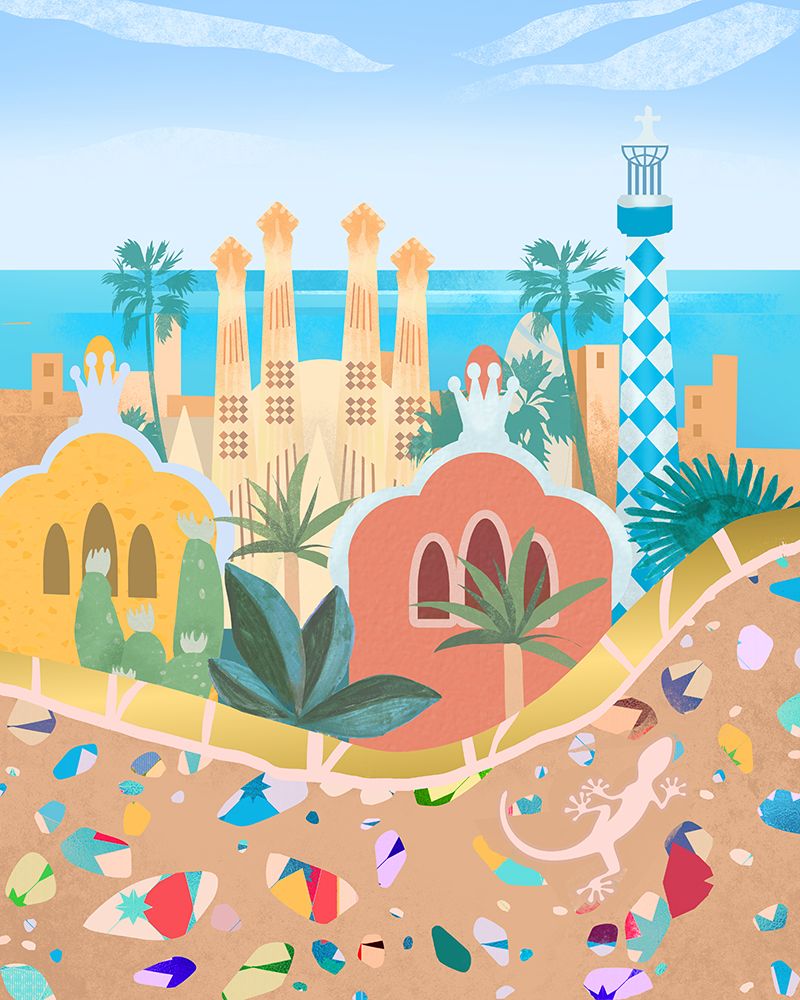 Barcelona art print by Petra Lizde for $57.95 CAD