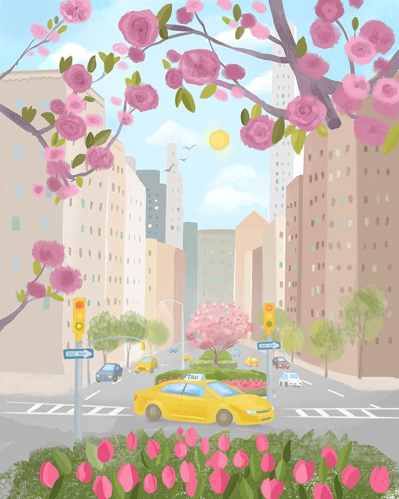 Nyc Park Avenue art print by Petra Lizde for $57.95 CAD