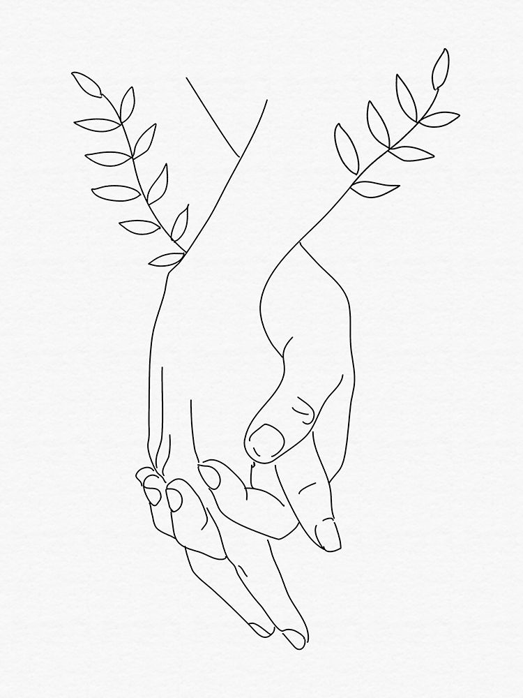 Holding Hands art print by Petra Lizde for $57.95 CAD