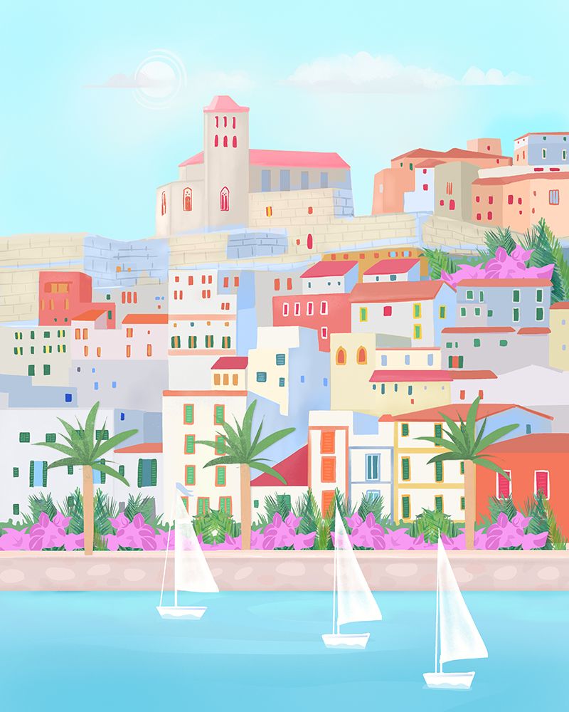 Ibiza art print by Petra Lizde for $57.95 CAD