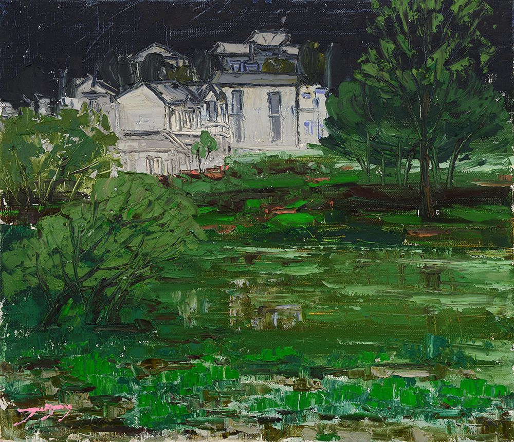 House in the Green art print by Jukyong Park for $57.95 CAD
