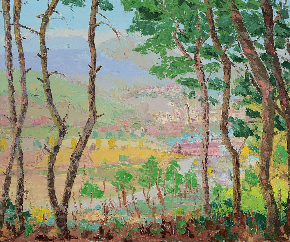Trees and Town art print by Jukyong Park for $57.95 CAD