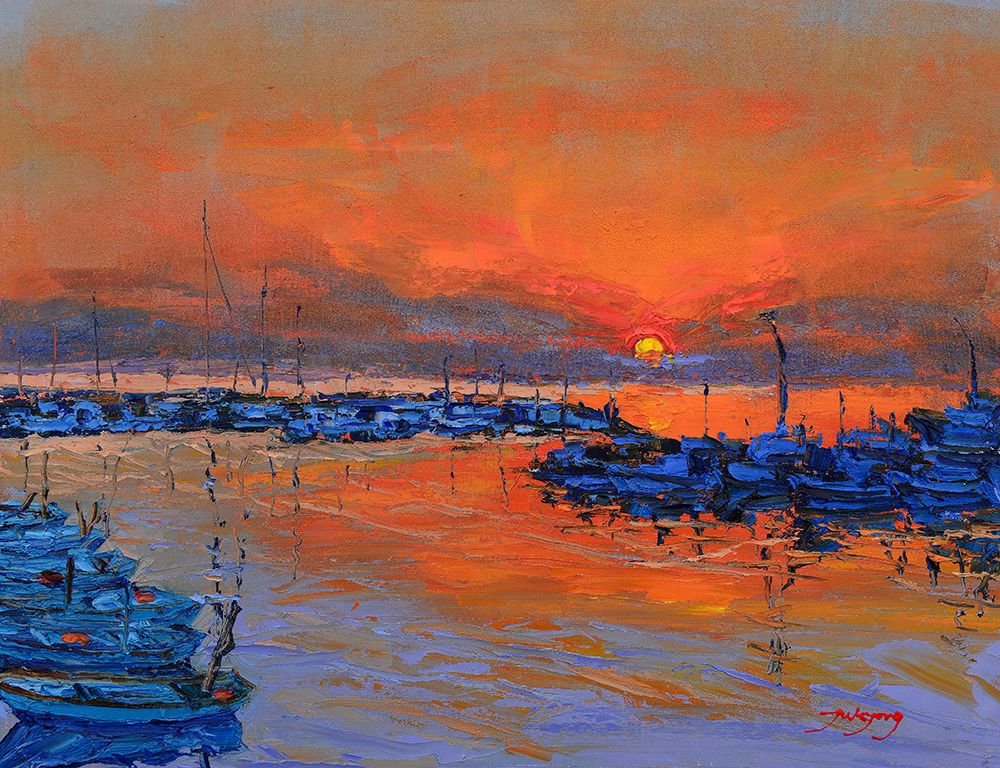 Sunset art print by Jukyong Park for $57.95 CAD