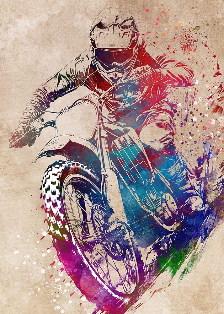 Motor sport art art print by Justyna Jaszke for $57.95 CAD