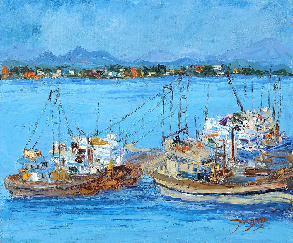 Boats art print by Jukyong Park for $57.95 CAD