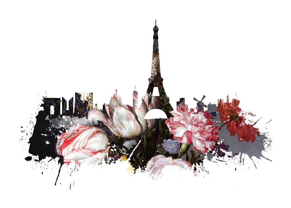 Paris France Skyline Sport Art (3) art print by Justyna Jaszke for $57.95 CAD