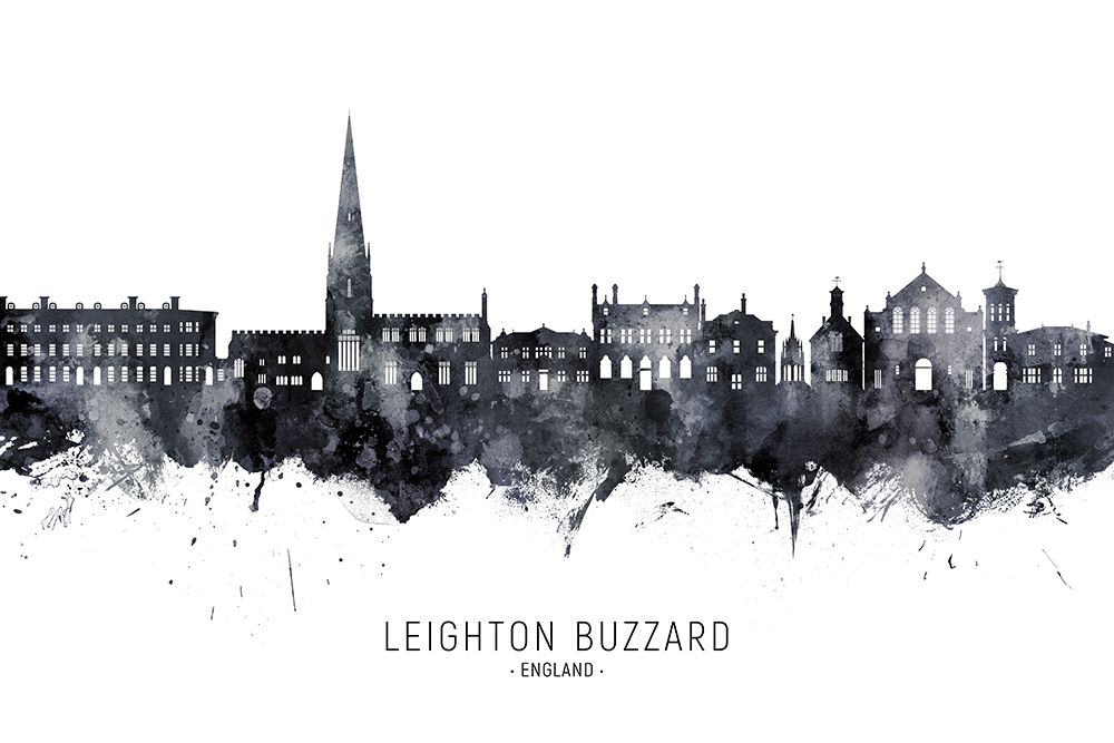 Leighton Buzzard England Skyline art print by Michael Tompsett for $57.95 CAD