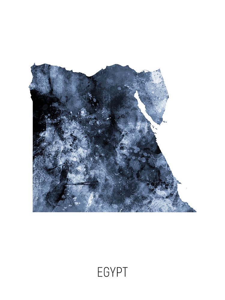 Egypt Watercolor Map art print by Michael Tompsett for $57.95 CAD