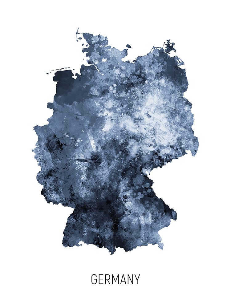 Germany Watercolor Map art print by Michael Tompsett for $57.95 CAD