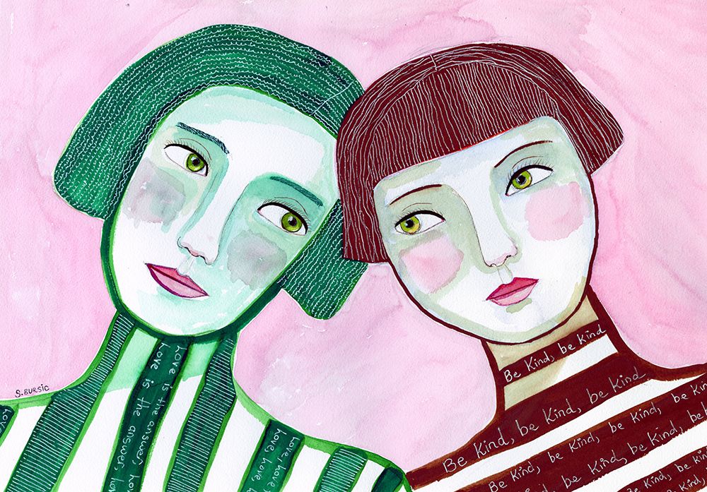 Best friends art print by Sharyn Bursic for $57.95 CAD