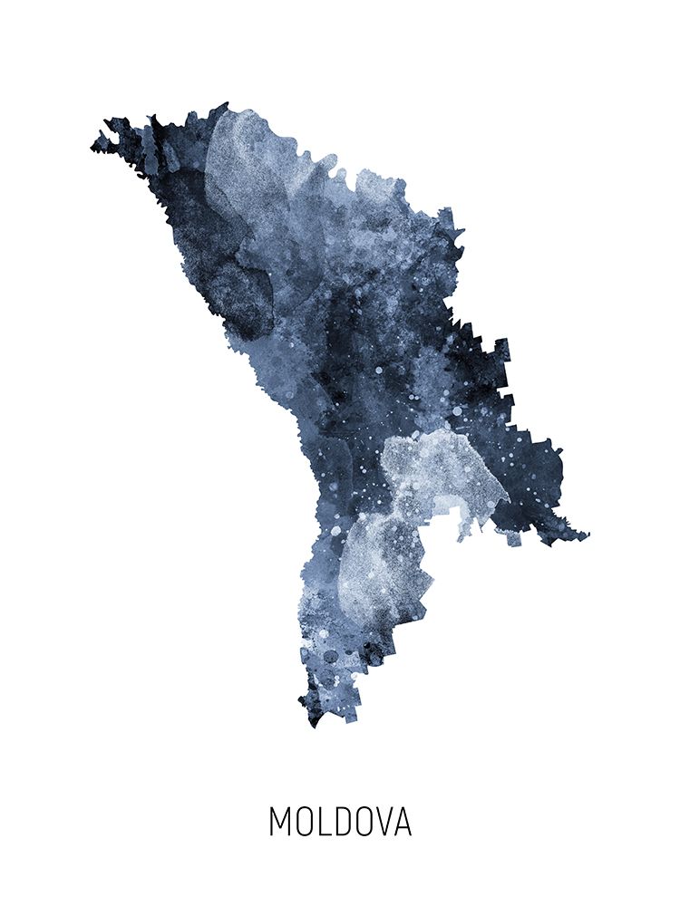 Moldova Watercolor Map art print by Michael Tompsett for $57.95 CAD