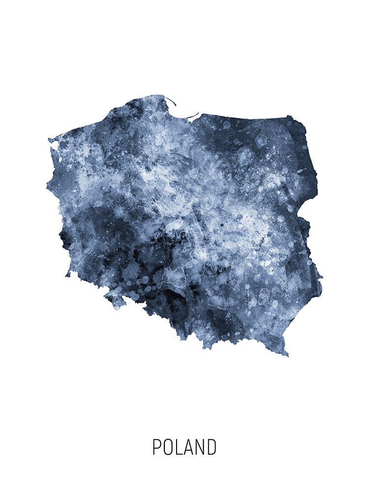 Poland Watercolor Map art print by Michael Tompsett for $57.95 CAD
