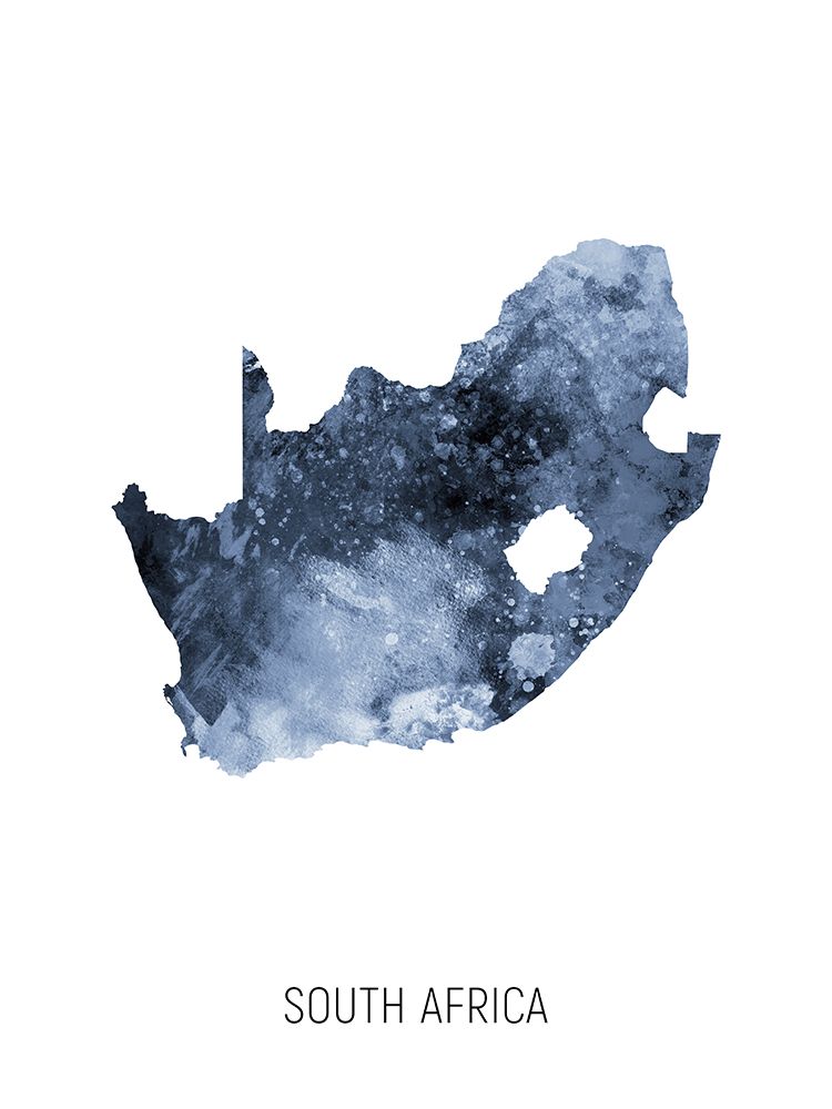 South Africa Watercolor Map art print by Michael Tompsett for $57.95 CAD