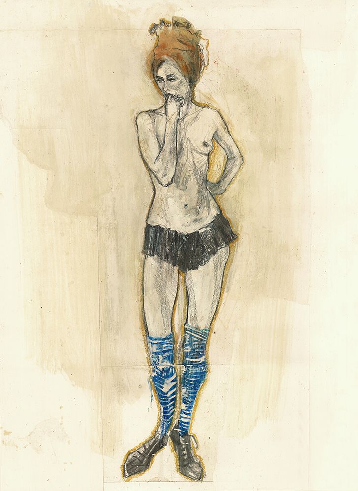 Hommage An Schiele XXVI art print by Ute Rathmann for $57.95 CAD