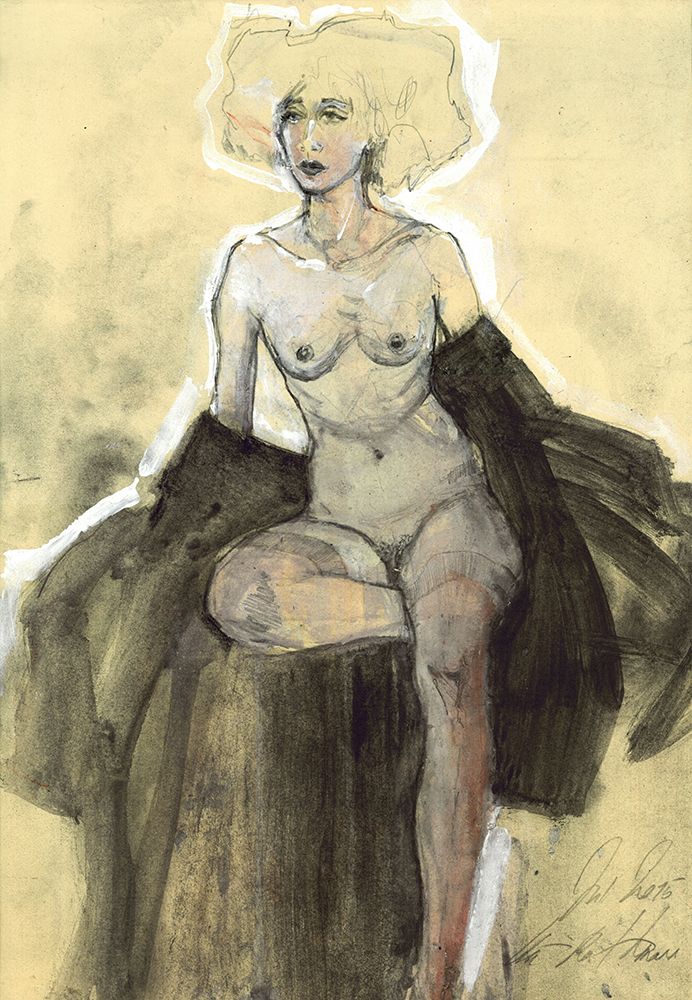 Hommage An Egon Schiele XXXII art print by Ute Rathmann for $57.95 CAD