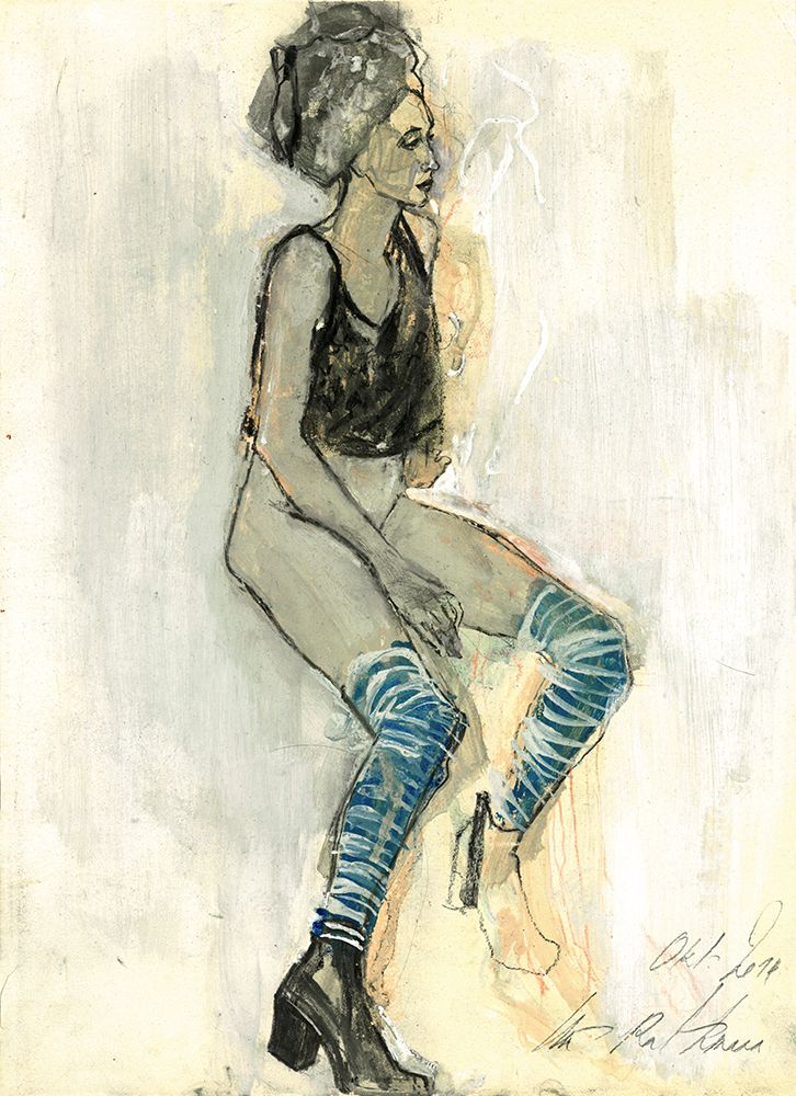 Hommage An Schiele XXV art print by Ute Rathmann for $57.95 CAD