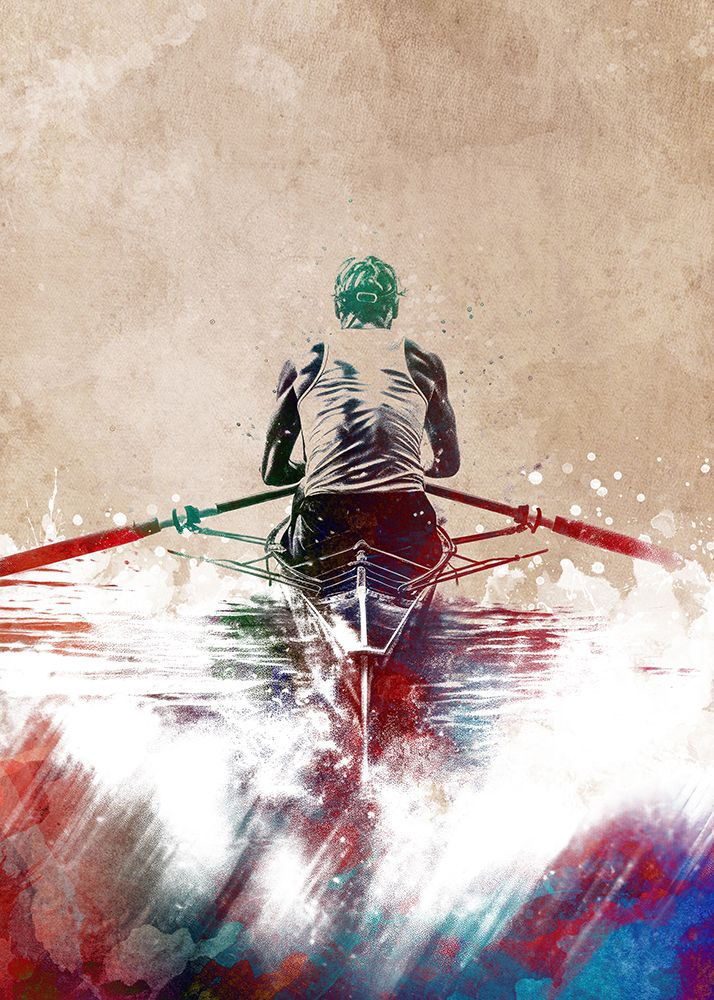 Kayaking Sport Art art print by Justyna Jaszke for $57.95 CAD