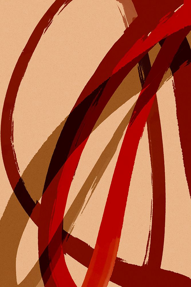 Red Strokes No1 art print by Treechild for $57.95 CAD