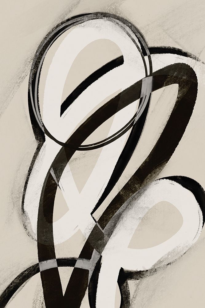Black And White Strokes No 1 art print by Treechild for $57.95 CAD