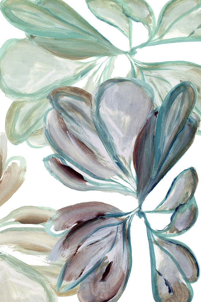 Aqua Floral 1 art print by cartissi for $57.95 CAD