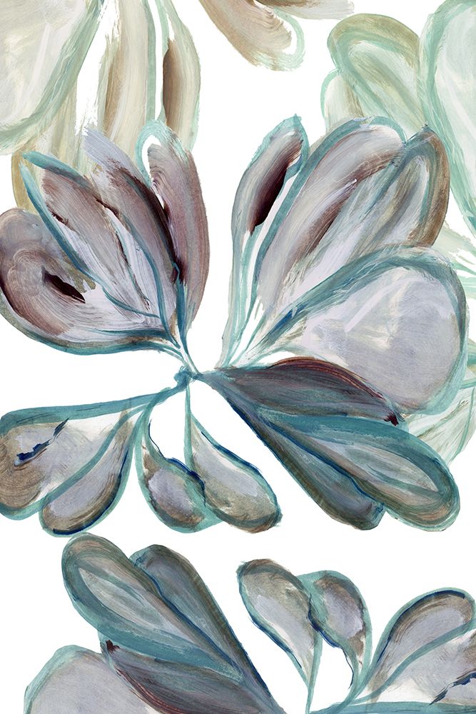 Aqua Floral 2 art print by cartissi for $57.95 CAD