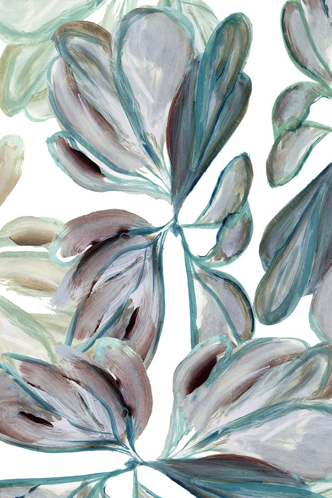 Aqua Floral 3 art print by cartissi for $57.95 CAD