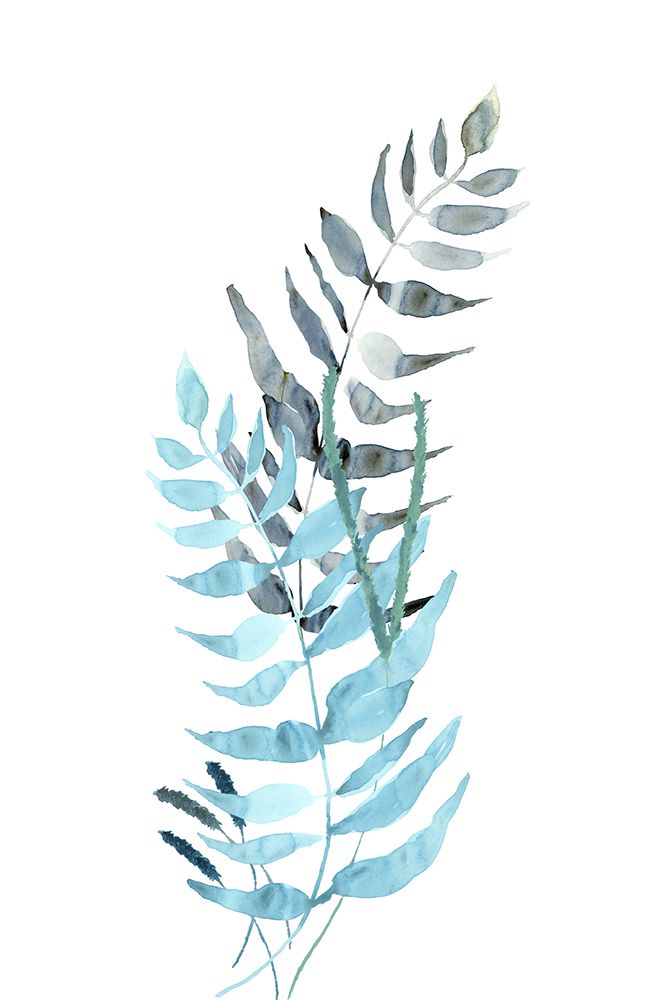 Blue Watercolour Flowers 1 art print by cartissi for $57.95 CAD