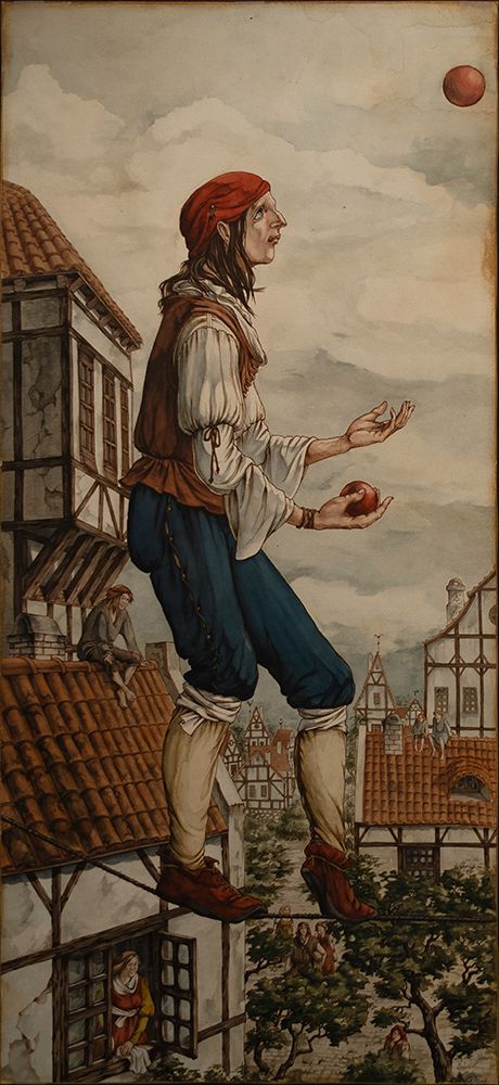 Ropewalkers.1 (diptych) L art print by Ekaterina Andersson for $57.95 CAD