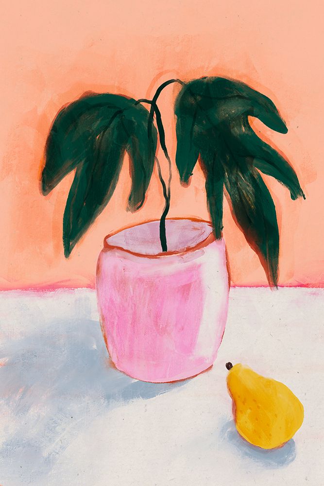 Plant And Pear art print by Treechild for $57.95 CAD