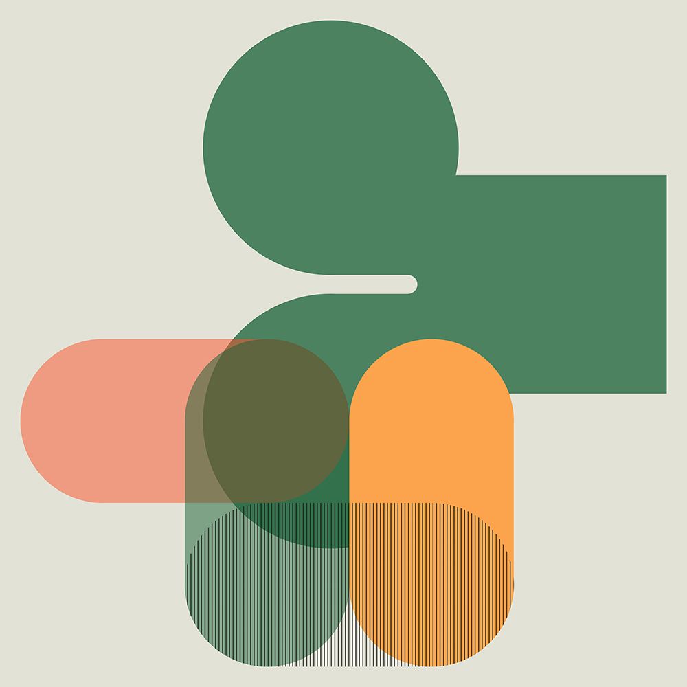Shapes1 art print by Leigh Bagley for $57.95 CAD