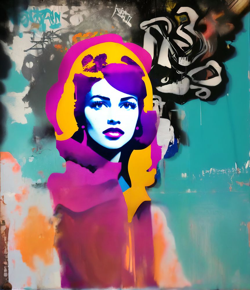 Abstract Graffiti Portrait art print by Cicero Spin for $57.95 CAD