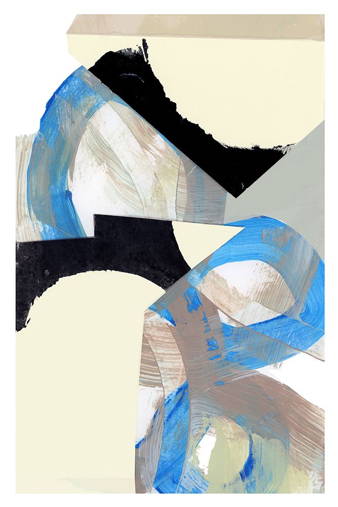 Blue Neutral Beige Black 1 art print by cartissi for $57.95 CAD