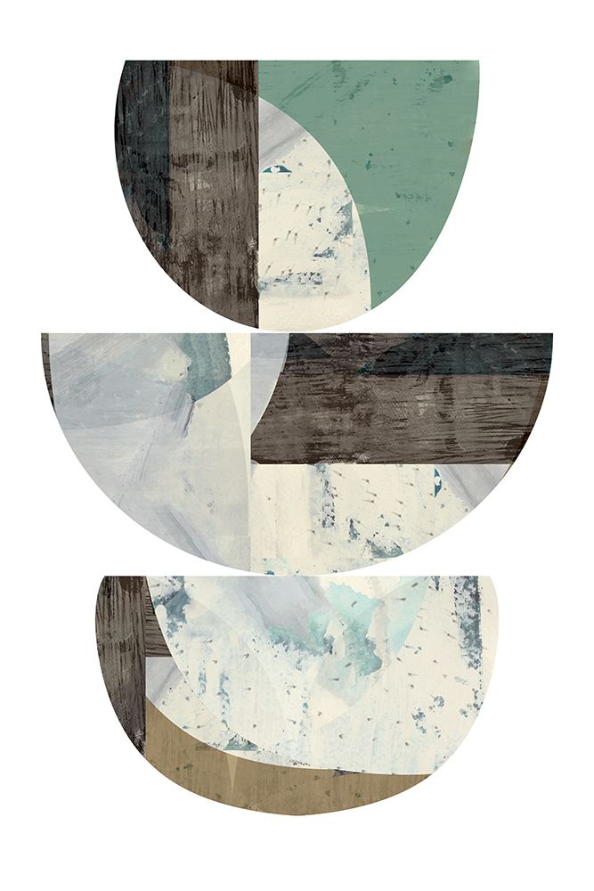 Blue Semi Circles 1 art print by cartissi for $57.95 CAD