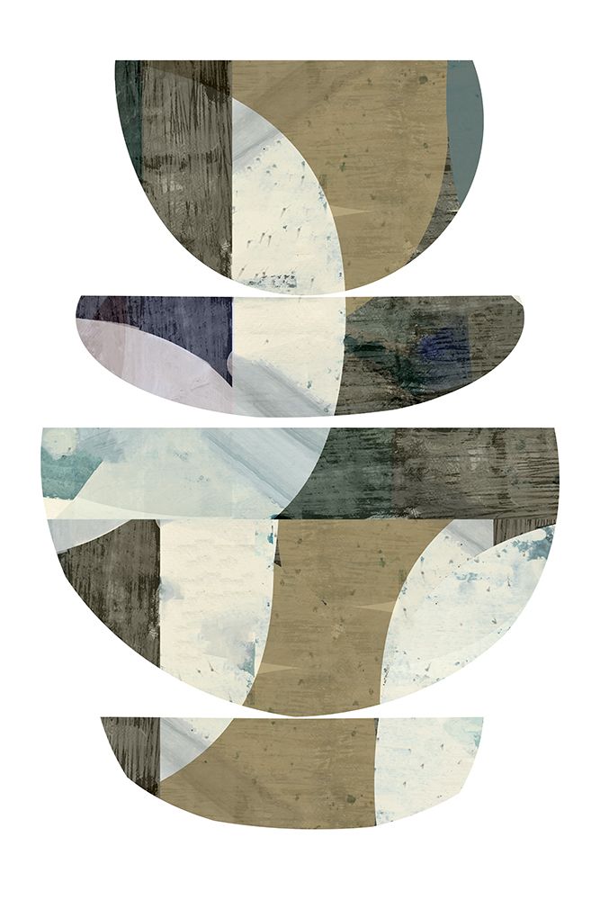 Blue Semi Circles 3 art print by cartissi for $57.95 CAD