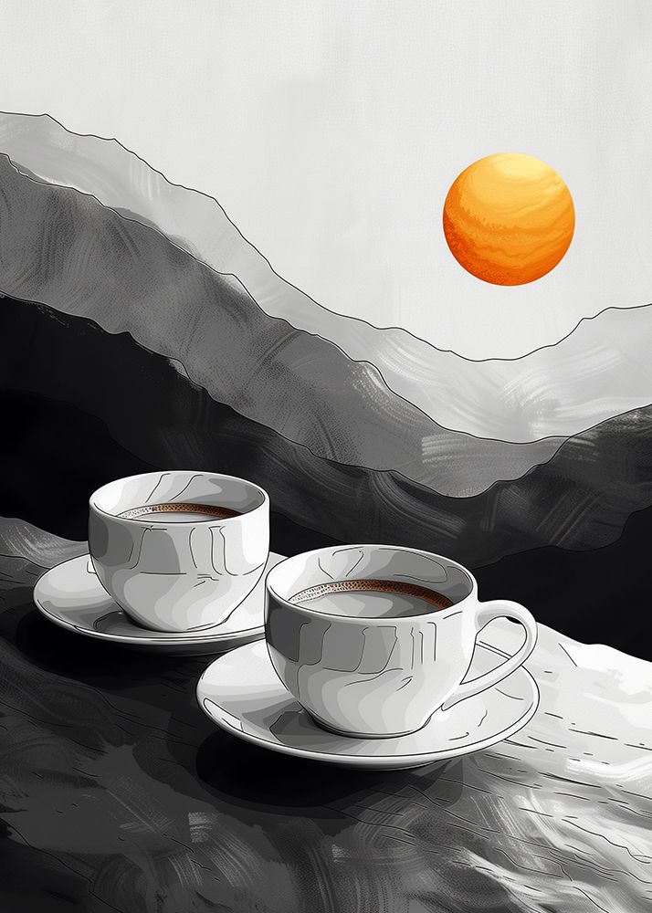 I Love Coffee Food Illustration Art (1) art print by Justyna Jaszke for $57.95 CAD