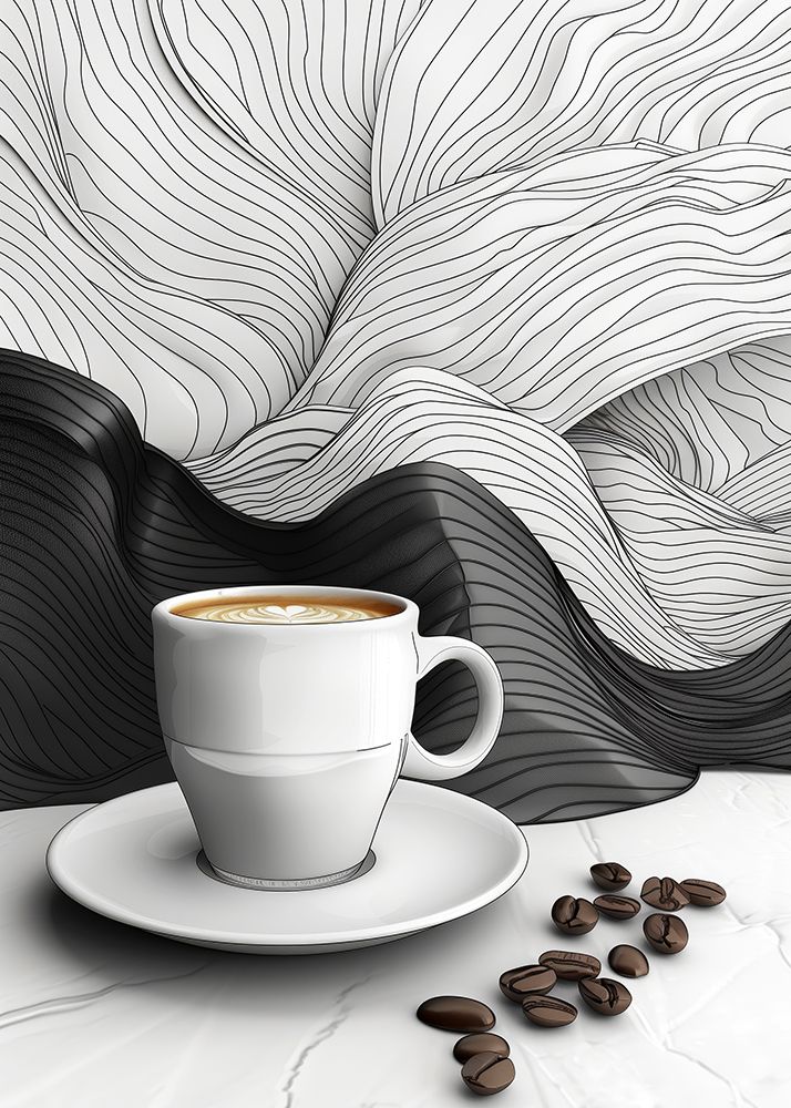 I Love Coffee Food Illustration Art (3) art print by Justyna Jaszke for $57.95 CAD