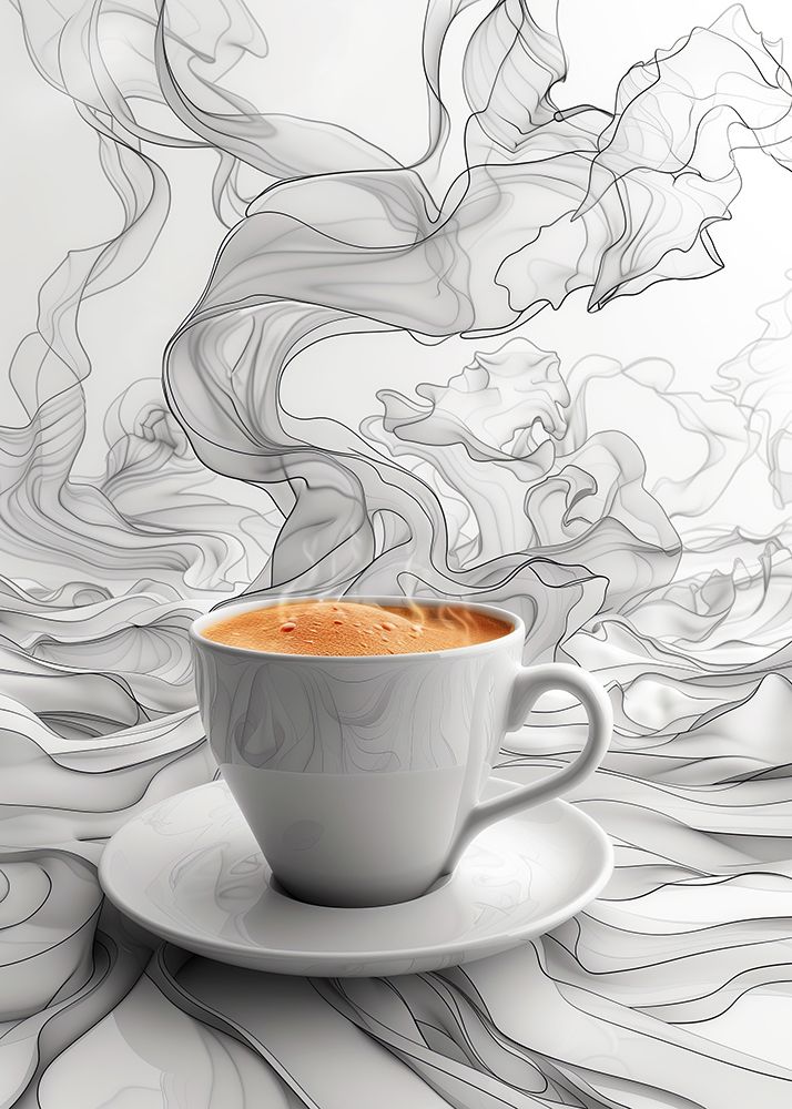 I Love Coffee Food Illustration Art (7) art print by Justyna Jaszke for $57.95 CAD